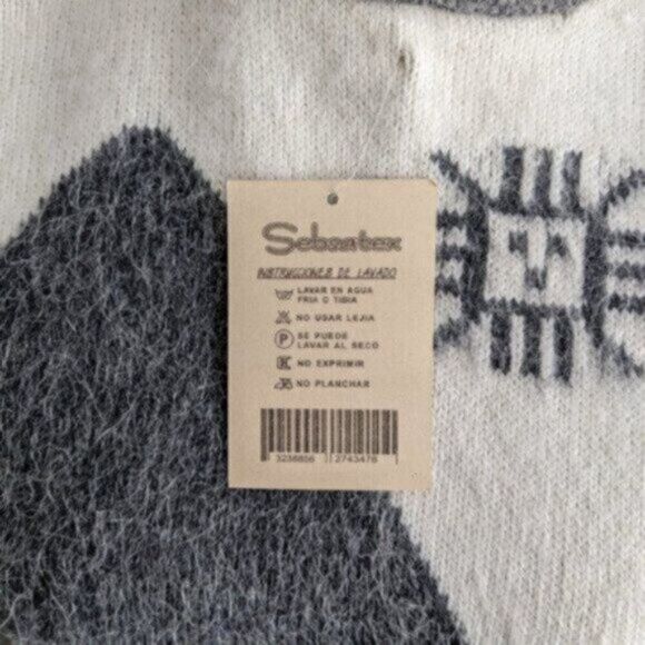 Vintage Sebsatex 100% baby alpaca tight knit sweater, new with tag - Picture 5 of 7